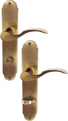 Produktbild von HOPPE Langschild-Garnitur Caracas Messing brüniert M112SLN/2021 - 800735