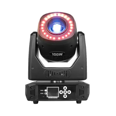 Produktbild von LED Spot Moving Head Licht, 160W Stromverbrauch, 16 DMX Steuerkanäle, 100W mit Kreis, EU -Stecker