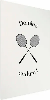 Produktbild von Posterpapier Poster - Summer Games - Badminton Rackets on a White Background 40x60 cm Abstrakt i-C-10079-ao-a