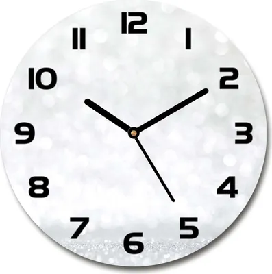 Produktbild von Wanduhr aus Glas 30fi Glasbild Glasuhr Gehärtetes Glas - schwarze-zeiger - Frippery