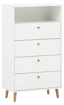 Immagine prodotto di Schildmeyer Bjarne, mobile contenitore alto, modello 158676, bianco opaco, dimensioni 60,2 x 33 x 104,4 cm