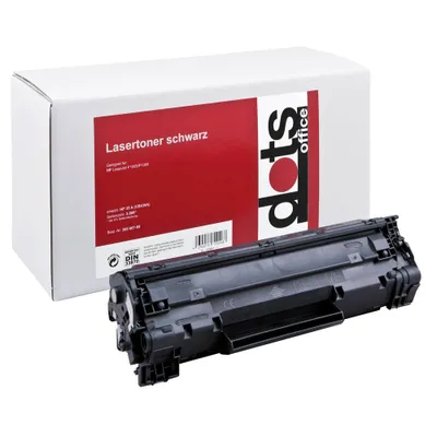 Produktbild von dots  schwarz Toner kompatibel zu HP 35XXL (CB435A)