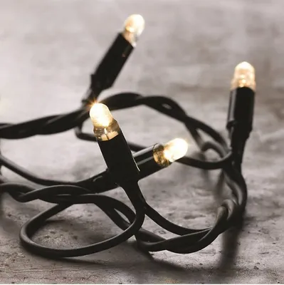 Produktbild von Sirius Tech-Line Lichterkette Erweiterung 90 LED warmweiß 230V 9 m schwarz