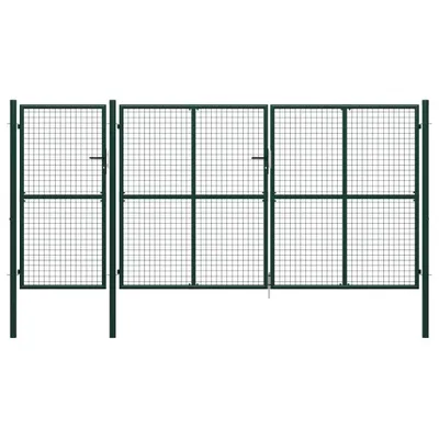 Produktbild von Möbel Gartentor Stahl 400 x 200 cm Grün - Gartentore 144315