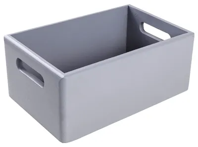 Productafbeelding van Creative Deco Grote Effen Houten Doos Kist Grijs, 30 x 20 x 13 cm