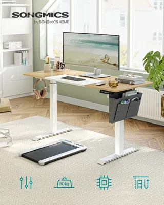 Obrázek produktu pro SONGMICS Výškově nastavitelný elektrický stůl 140 cm se 4 výškami