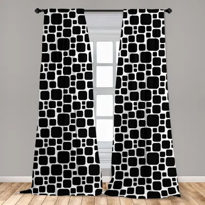 Immagine prodotto di Abakuhaus, tende per finestre, design retrò, set da 2 pannelli, 150 x 245 cm