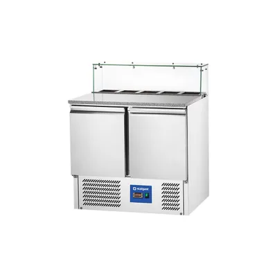 Produktbild von Starline Pizzatisch - 2-türig - Kühlaufsatz 5x GN 1/6
