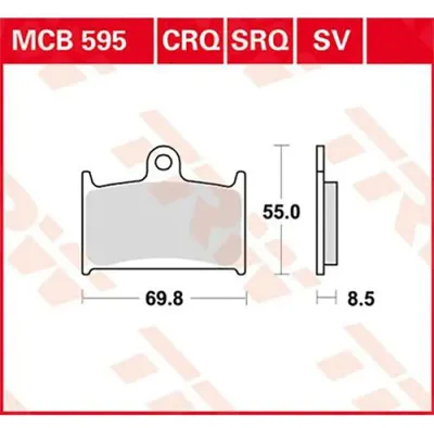 Obrázek produktu pro TRW Brzdová destička Trw Organ. Mcb 595