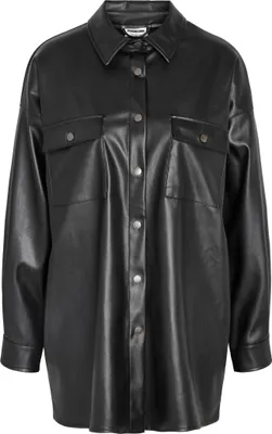 Produktbild von Noisy May T-Shirt Damen NMFLANNY L/S OVERSIZE PolyurethanSHIRT NOOS schwarz L
