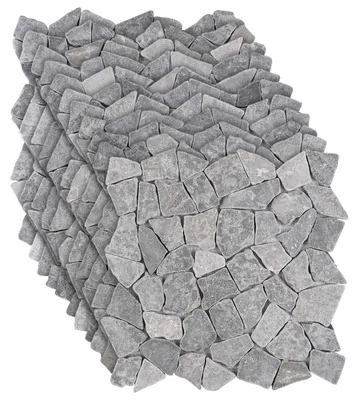 Obrázek produktu pro vidaXL Mozaikové dlaždice světle šedé 30 x 30 cm mramor