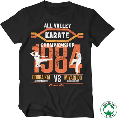 Produktbild von All Valley Karate Championship Organic T-Shirt - Medium - Black
