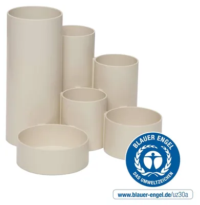 Produktbild von MAUL Stifteköcher MAULtubo Recycling Kunststoff 15.3 x 15.2 x 12.6 cm weiß