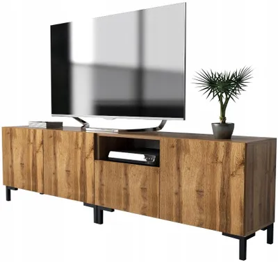 Zdjęcie produktu dla szafka rtv pod telewizor 200 200cm dąb wotan na nóżkach stojąca wisząca