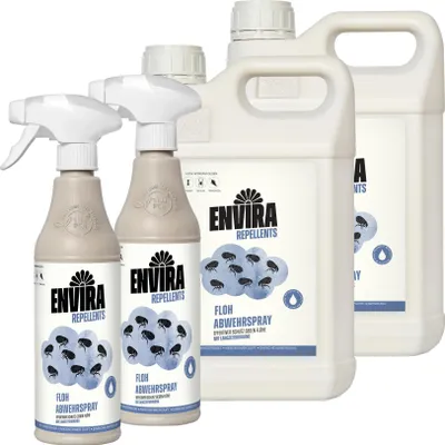 Produktbild von Envira Floh Abwehrspray mit Nachfüllpack