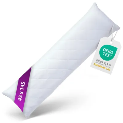 Productafbeelding van Gewatteerd Zijslaapkussen 40 x 145 cm voor Zijslapers