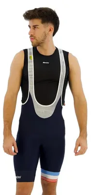 Produktbild von Santini Mj Mont Ventoux Trägerhose Weiß,Blau XL Mann Weiß,Blau XL