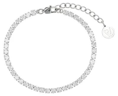 Produktbild von PAUL VALENTINE - Damen Armband Edelstahl - Silberfarben - mit Zirkonia Stein - P