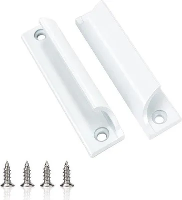 Produktbild von Weisse Türgriffe Set von 2 für Türen und Fenster
