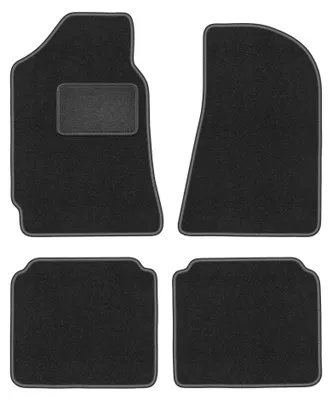 Productafbeelding van Velours automatten voor FSO Polonez 1971-2002 (liftback) – 4-delig, grafiet, op maat – Wielganizator LUX