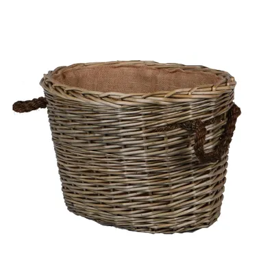 Produktbild von UNUS® Korb geflochten Weide Aufbewahrungskorb Holzkorb Wäschekorb 33x40x55