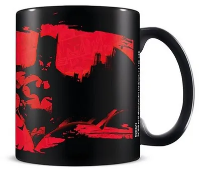 Obrázok produktu pre Batman - PM3855 hrnček na kávu (jedna veľkosť) (čierna/červená)