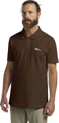 Produktbild von Jack Wolfskin Essential Kurzarm-poloshirt Braun L Mann Braun L