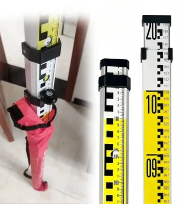 Obrázok produktu pre Teleskopická hliníková meracia tyč na meranie výšky