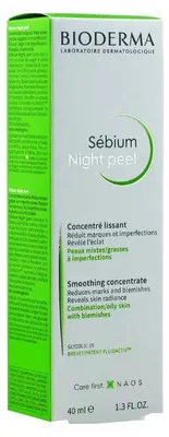 Imagen del producto de Boderma Sebium Night Peel Smoothing Concentrate 40ml