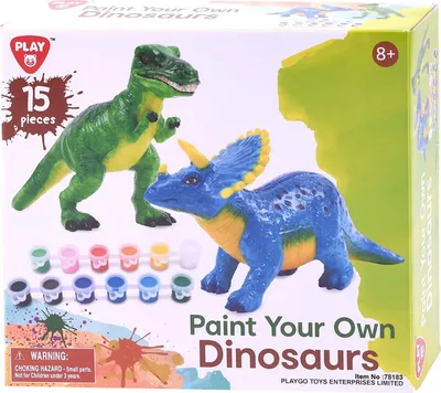 Image de Playgo Verf je eigen Dino's - 15dlg.