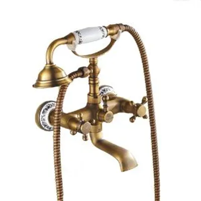 Produktbild von Badewannenarmatur, Aufputz, Retro-Stil, MESSING, LAUFERI FREIA