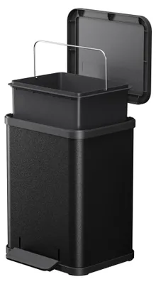 Image de HAILO poubelle sur pied 6192600 Öko uno Plus M 17 L noir mat