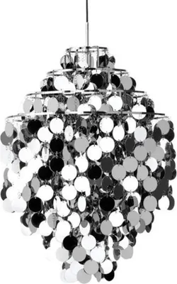 Produktbild von Verpan Fun 0DA Pendelleuchte - Chrom - einzigartiges Design für Wohnzimmer, Küche und Schlafzimmer