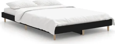 Obrázek produktu pro vidaXL Postelový rošt černý 120x190 cm Dřevěný materiál