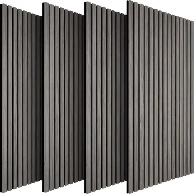 Produktbild von tectake® Akustikpaneele Sonic Wall IV Holzoptik in Eiche grau je 110 x 50 x 1,1 cm, Größe flexibel anpassbar