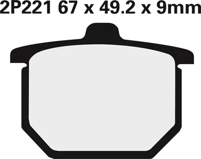 Immagine prodotto di Pastiglie freno semi-metalliche NISSIN Street - 2P-221NS