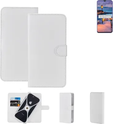 Produktbild von K-S-Trade Handy Hülle Schutz Hülle kompatibel mit Cubot X20 Cover Case Bookstyle Bumper weiß 1x