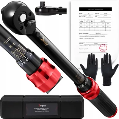 Produktbild von Delphi Tools | Drehmomentschlüssel 3/8 Zoll - 10-60Nm - mit Blockierung - kalibriert