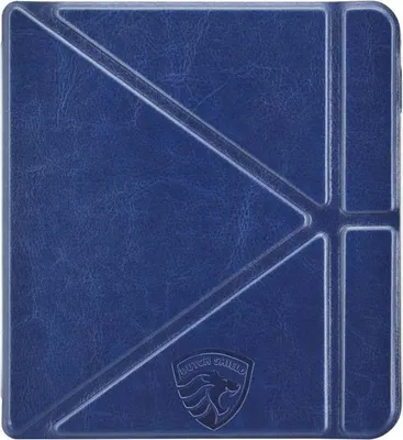 Image de Dutch Shield - Origami Case Housse pour Kobo Libra 2 Ebook - Housse à rabat Ereader Housse de protection Cover bleu