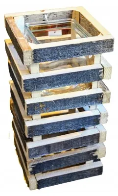 Obrázek produktu pro Indecor Svícen dřevo hnědý 15 x 15 x 30 cm X08967