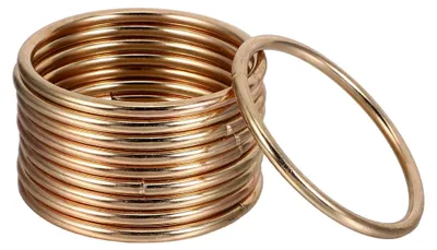 Produktbild von 10 Stück Vergoldete Metallringe 8 cm Runde Drahtringe für Makramee und Hochzeitsdekoration