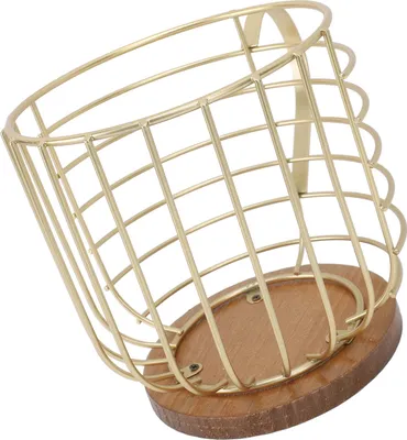 Image de Support pour capsules de café en forme de tasse - Panier de rangement doré pour café, comptoir, bar à café, cuisine, salon