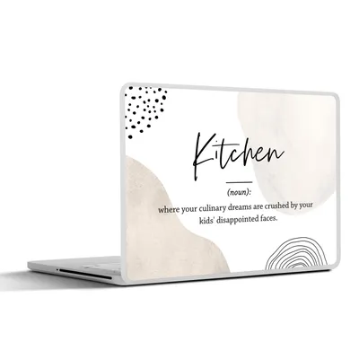 Produktbild von MuchoWow® Laptop Aufkleber Sticker Cover Sprichwörter - Definition Küche - Zitate - Küche - Wörterbuch 36.5x27.5 cm - Laptop-Sticker