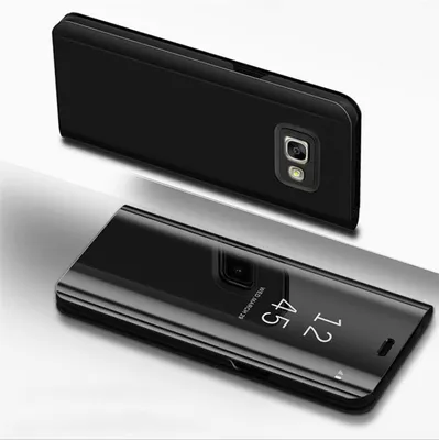 Produktbild von Handyhülle für Samsung Galaxy A5 2017 Smart Cover Schutzhülle Clear View Case Schwarz