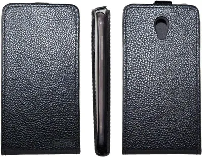 Zdjęcie produktu dla caseroxx etui na telefon komórkowy Knock Cover kompatybilne z Medion Life E5004 MD 99628, etui na smartfona Knock Cover w kolorze czarnym