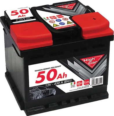 Produktbild von HIGH CAR Starterbatterie 12V 50Ah 450A/EN für Auto LKW Batterie