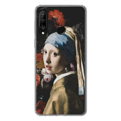 Produktbild von MuchoWow® Handyhülle Schutzhülle Hülle für Huawei P30 Lite Das Mädchen mit dem Perlenohrring - Vermeer - Jan Davidsz de Heem Silikon Softcase Handy Hülle - Handyhülle