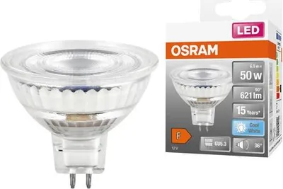 Obrázok produktu pre OSRAM 4099854458446 Nízkonapäťové reflektorové žiarovky LED MR16 s päticou pre retrofit 6,1 W 621 lm