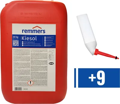 Produktbild von Set REMMERS KIESOL 30 KG Verkieselung Abdichtung + 9 Dosierkartuschen