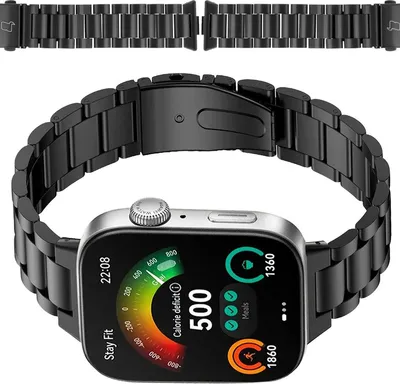 Produktbild von Bizon Armband Uhr Aura Huawei Watch Fit 4 Pro / Fit 4 / Fit 3 schwarz